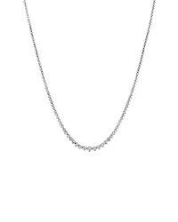 10.00 Carat TW Graduated Diamond Riviera Tennis Necklace in 18kt Gold