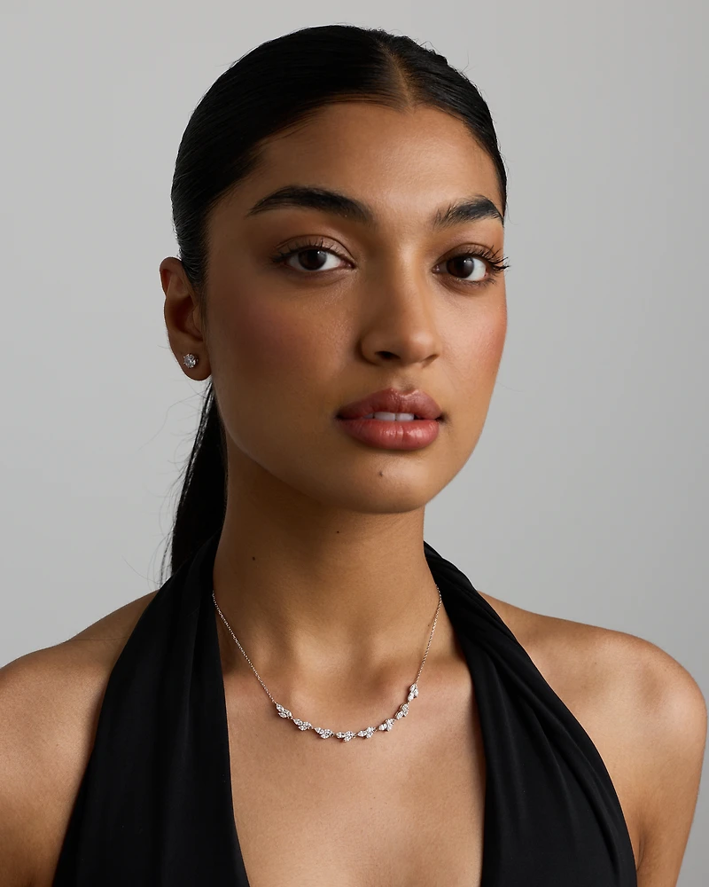 Collier Liane en Zircon Cubique en Argent Sterling