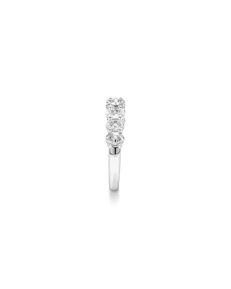 1.17 Carat TW Oval Laboratory-Grown Diamond Wedding Ring 14kt White Gold