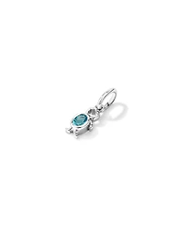 Blue Topaz Boy Pendant in Sterling Silver