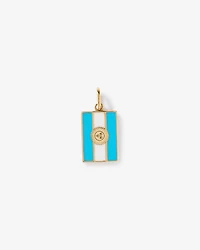 Argentina Flag Pendant in 18Kt Vermeil