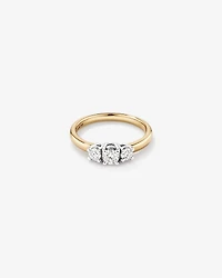 0.50 Carat TW Three Stone Round Brilliant Diamond Engagement Ring in 14kt Yellow and White Gold