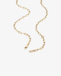 45cm (18”) 3.5mm Hollow Paperclip Chain in 10kt Yellow Gold