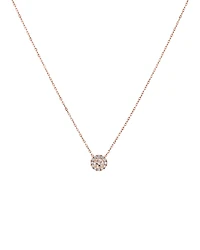 Pendant with Morganite & 0.14 Carat TW of Diamonds in 10kt Rose Gold