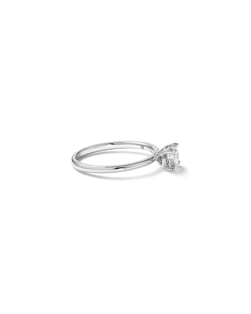 Carat TW Round Brilliant Solitaire Ring in 18kt White Gold