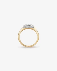 1.00 Carat TW of Cluster Diamonds 10kt Yellow Gold