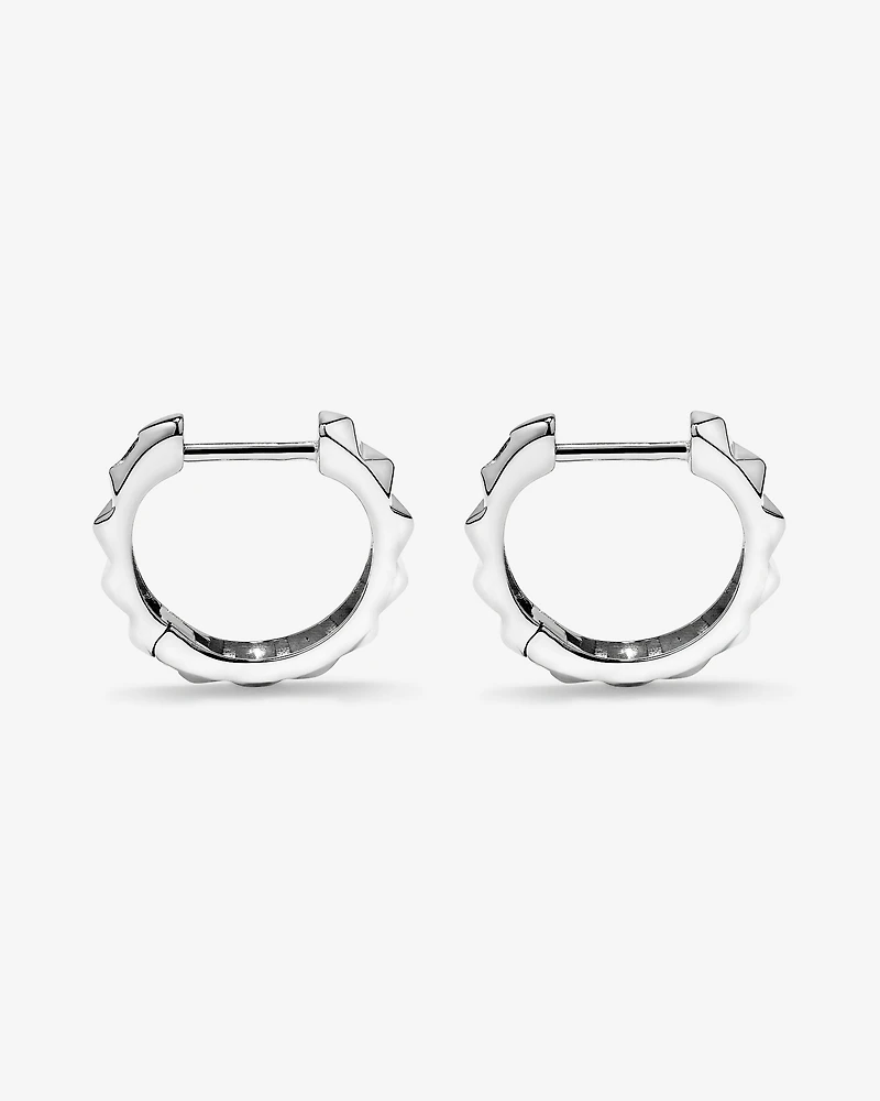 Signature Connect Huggie Earrings in Sterling Silver