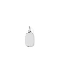 Dog Tag Pendant in Sterling Silver