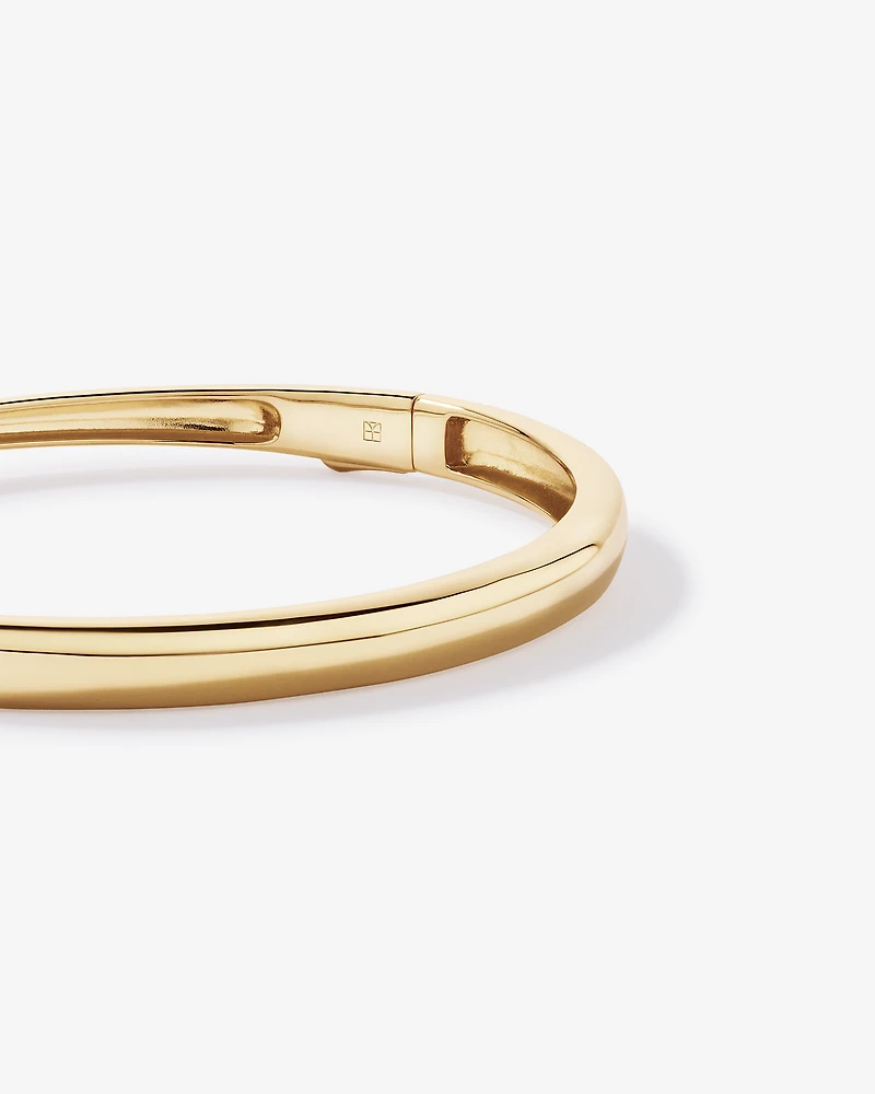 Polished Hinge Bangle in 18kt Vermeil