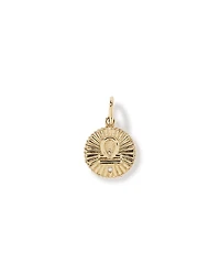 Diamond Accent Libra Zodiac Pendant in 10kt Yellow Gold