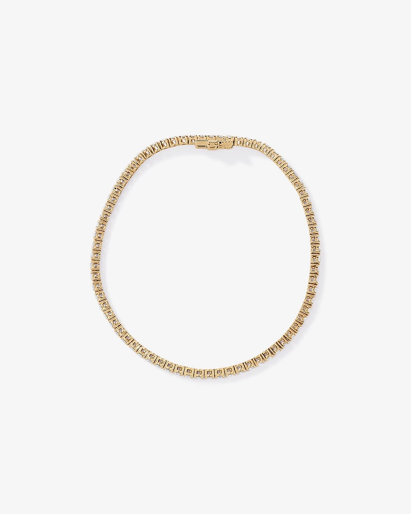 3.00TW Lab Diamond Tennis Bracelet in 10kt Yellow Gold