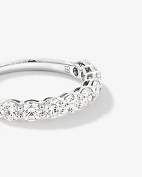 1.30 Carat TW Round Brilliant Laboratory-Grown Diamond Wedding Ring in 14kt White Gold