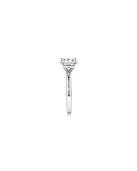 3,00 Carats Poids Total Bague De Fiançailles Solitaire En Diamant Coupe Coussin Cultivé En Laboratoire, En Platine