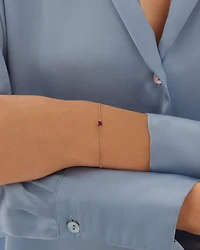 Bracelet with Ruby in 10kt Yellow Gold