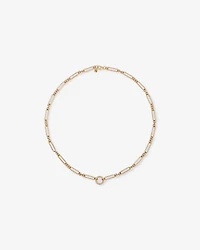 Chaîne ouverte à pendentifs en or jaune 10 carats, motif papierclip 3 et 1, 50 cm (20 po)