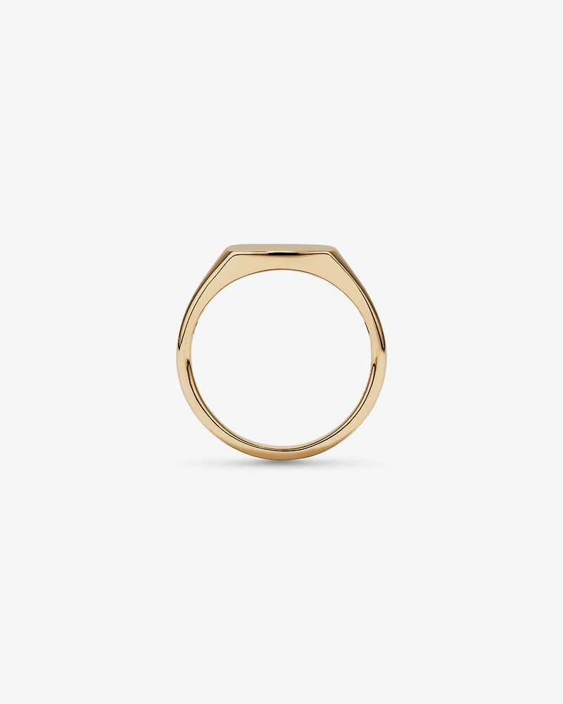 Square Signet Ring in 10kt Yellow Gold