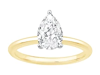 1.25 Carat TW Pear Laboratory-Grown Diamond Solitaire Engagement ring 14kt Yellow Gold