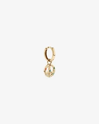 Peace Earring Charm in 18Kt Vermeil with Cubic Zirconia