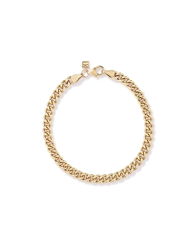 19cm (8") Round Curb Chain in 18kt Vermeil