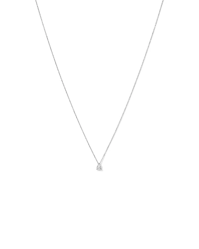 Collier solitaire Lab Diamond Pear 0.50TW en or 10kt