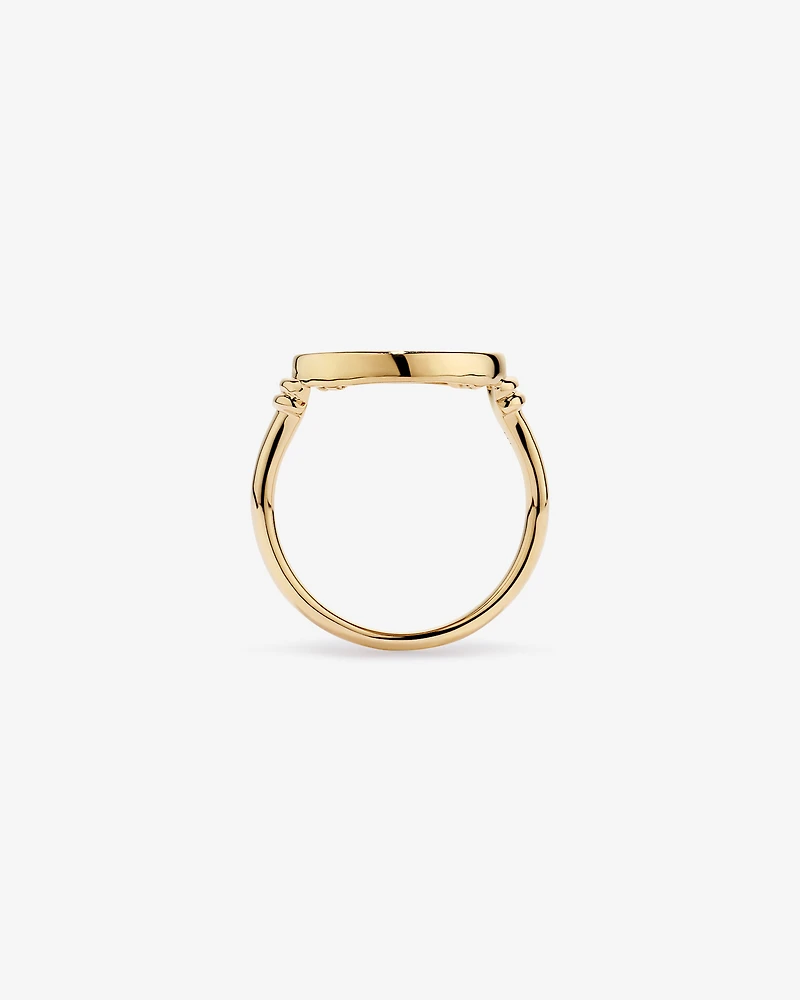 Bague médaillon quart de souverain en or jaune 10ct et 22ct