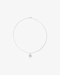 Tree of Life Pendant and Chain with Cubic Zirconia Sterling Silver