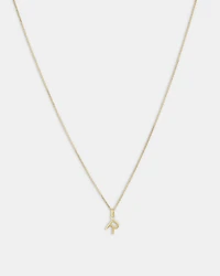 R Initial Pendant in 10kt Yellow Gold
