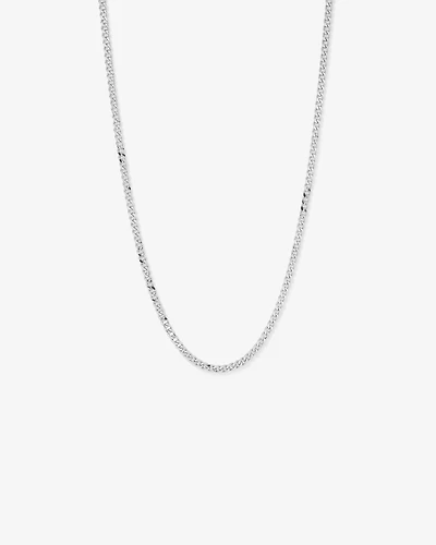 60cm (22") 5.5mm Width Semi Solid Diamond Cut Curb Chain in 10kt Gold