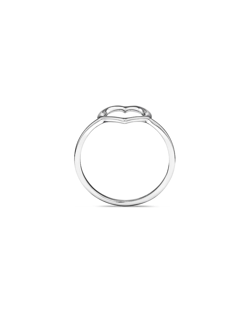 Open Heart Ring in Sterling Silver