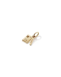 Canadian Postcard Pendant in 10kt Yellow Gold