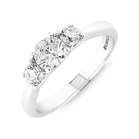 Engagement Ring with 1 Carat TW of Diamonds in 14kt /White Gold