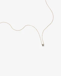 Collier en argent sterling et or jaune 10 K avec diamants totalisant 0,09 ct