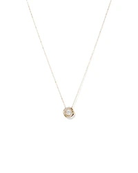 Lume Lab Swirl Pendant with 0.60 Carat TW of Laboratory-Grown Diamonds in 10kt Yellow Gold