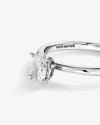 0.50 Carat TW Oval Cut Diamond Solitaire Engagement Ring in 14kt White Gold