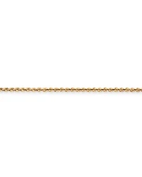 19cm (7.5") 3.3mm Width Semi-Solid Rope Bracelet in 10kt Yellow Gold
