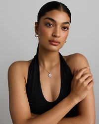 Pendentif zodiaque Bélier avec accents de diamants en argent sterling