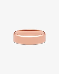 7mm Flat Bevelled Wedding Band in 10kt Gold