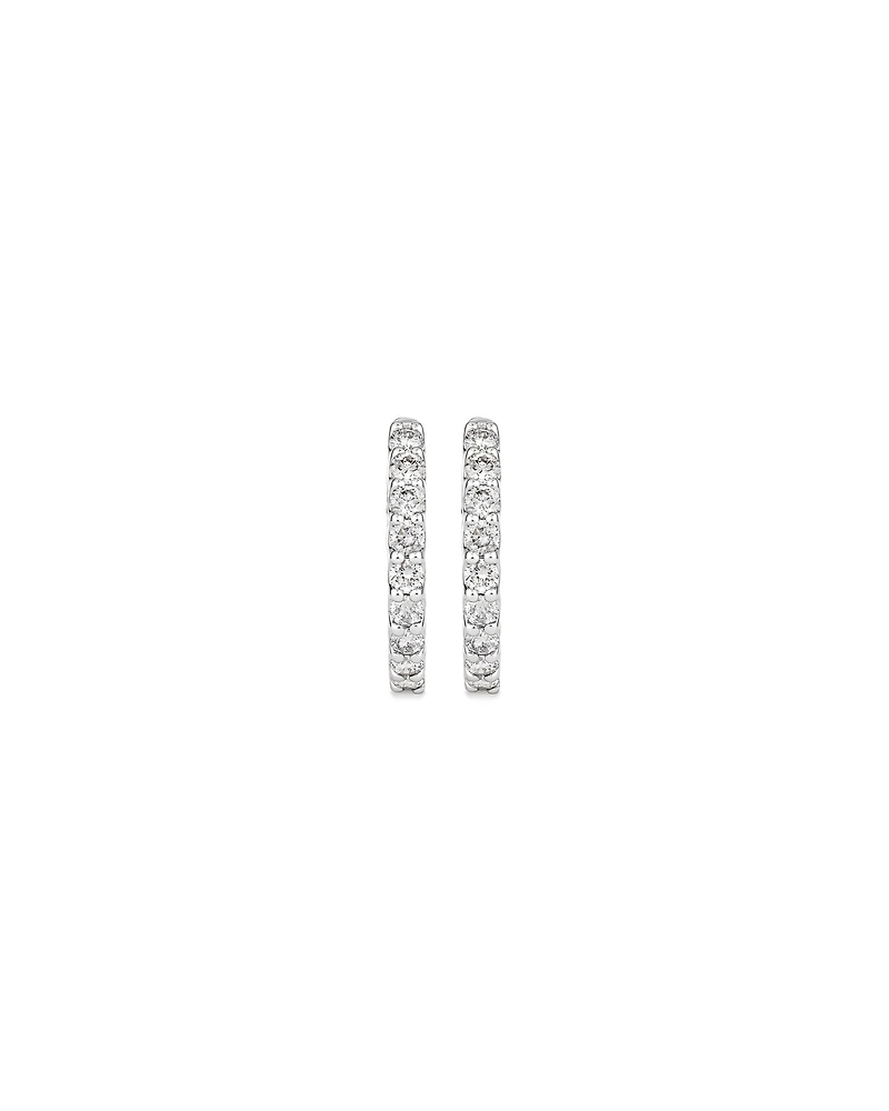 Boucles d’oreilles en diamant créées en laboratoire 1,00 carat TW serties en or blanc 10 carats