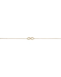Diamond Accent Infinity Bracelet in 10kt Yellow Gold
