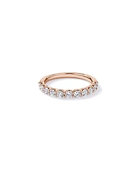0.83TW Round Brilliant Laboratory-Grown Diamond Wedding Band 14kt Rose Gold
