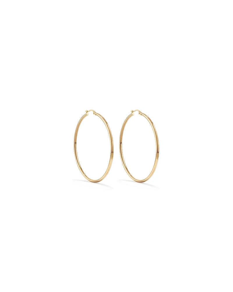 45mm Hoop Earrings in 10kt Yellow Gold