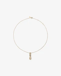 Pendentif à nœuds de diamants TW de 0,07 carat en or jaune 10 carats