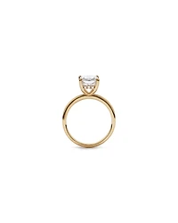 Bague solitaire en or jaune 18 carats avec diamant taille radiant de 3,10 carats (poids total)