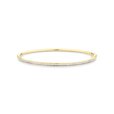 Bangle with 0.25 Carat TW of Diamonds in 10kt Yellow Gold