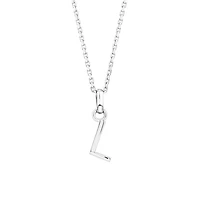 "L" Initial Pendant in Sterling Silver