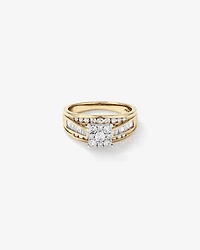 Engagement Ring with 1.00 Carat TW of Diamonds in 14kt White and Yellow Gold