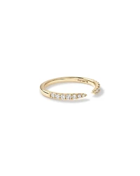 0.25 Carat TW Diamond Open Wedding Band in 14kt Yellow Gold