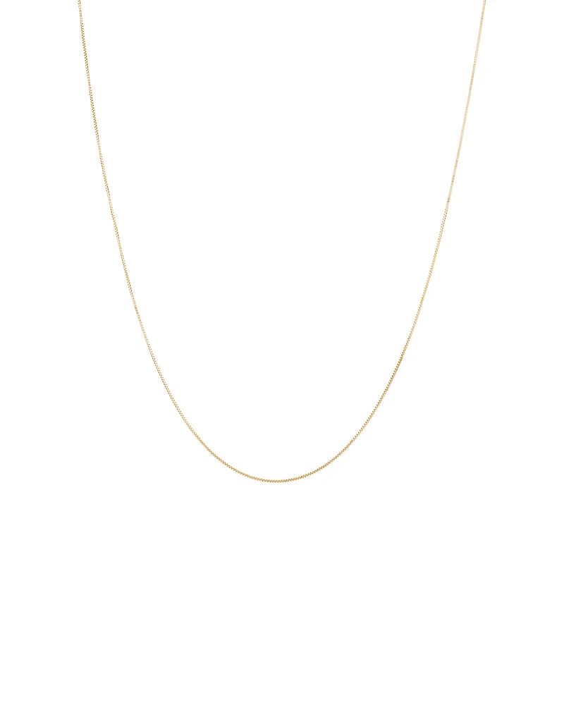 50cm Box Chain in 18kt Yellow Gold