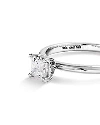 Bague de Fiançailles Solitaire en Diamant Taille Princesse 0,50 Carat TW en Or Blanc 14 kt