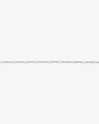 Trombone fin de 19 cm (7,5 po) et 3 mm de largeur Bracelet à chaîne alternée 3 et 1 en argent sterling